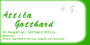 attila gotthard business card